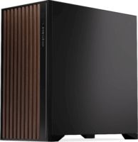 Krux Palum Midi Torony Számítógépház + 2db 120mm ventilátor - Fekete