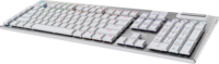 Logitech G915 X LIGHTSPEED Mechanikus Clicky Switch Vezetékes + Wireless Billentyűzet DE - Fehér/Ezüst