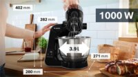 Bosch MUM5XC4E Konyhai robotgép készlet 3,9L 1000 Watt - Fekete/Szürke