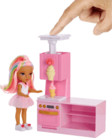 MGA Entertainment Rainbow High Little - Dessert Shop játékszett Kandy babával