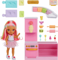 MGA Entertainment Rainbow High Little - Dessert Shop játékszett Kandy babával