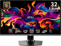 MSI 31,5" MPG 322URXDE 16:9 4K UHD QD-OLED Gaming Monitor - Fekete
