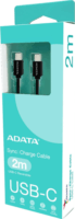 ADATA USB-C apa - USB-C apa 2.0 Adat és töltőkábel 2m - Fekete