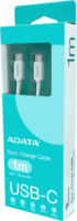 Adapa CACC-100PN-BK USB-C apa - USB-C apa 2.0 Adat és töltőkábel 1m - Fehér