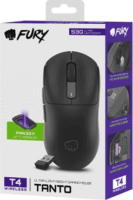 Fury Tanto T4 Bluetooth + RF Wireless Gaming Egér - Fekete