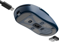 Fury Tanto T4 Bluetooth + RF Wireless Gaming Egér - Tengerészkék