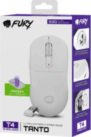 Fury Tanto T4 Bluetooth + RF Wireless Gaming Egér - Fehér