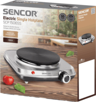 Sencor SCP 1506SS Hordozható 1 zónás Elektromos főzőlap 1500W - Inox/Fekete