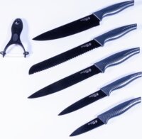 Iris KT-250-B Rozsdamentes acél késkészlet 5 darabos - Fekete