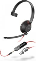 HP Poly Blackwire 5210 USB-C Call Center Mono Headset - Fekete