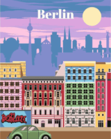 Ravensburger CreArt Színes Berlin Számfestő Készlet