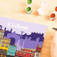 Ravensburger CreArt Színes Lisszabon számfestő készlet