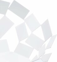 Alessi MT03 W La Stanza Scirocco Rozsdamentes Acél tál 23 x 24 cm - Fehér