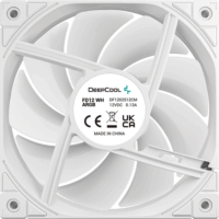 DeepCool FD12 120mm PWM ARGB Rendszerhűtő ventilátor - Fehér