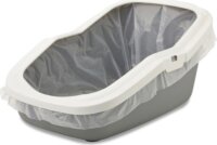 Savic Aseo Nyitott macska alomdoboz 20L - Fehér/Szürke