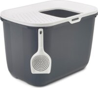 Savic Hop Macska alomdoboz 90L - Fekete/Fehér