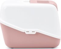 Savic Nestor Fedett macska alomdoboz 80L - Fehér/Rózsaszín