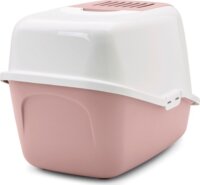 Savic Nestor Fedett macska alomdoboz 80L - Fehér/Rózsaszín
