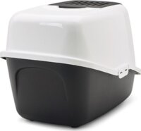 Savic Nestor Fedett macska alomdoboz 80L - Fehér/Fekete