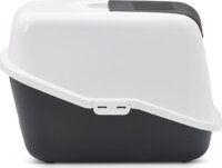 Savic Nestor Fedett macska alomdoboz 80L - Fehér/Fekete