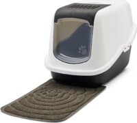 Savic Nestor Fedett macska alomdoboz 80L - Fehér/Fekete