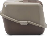 Savic Nestor Fedett macska alomdoboz 80L - Szürke/Barna