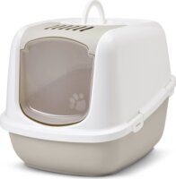 Savic Nestor Jumbo Fedett macska alomdoboz 145L - Fehér/Barna