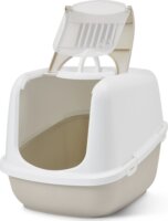 Savic Nestor Jumbo Fedett macska alomdoboz 145L - Fehér/Barna