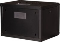Equip 19" Fali rack szekrény 07U 600x450mm - Fekete