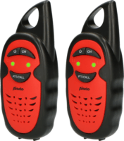 Alecto FR-05RD Gyermek Walkie Talkie 3 km hatótávval - Fekete/Piros