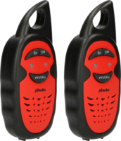 Alecto FR-05RD Gyermek Walkie Talkie 3 km hatótávval - Fekete/Piros