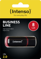 Intenso Business Line USB 2.0 8GB Pendrive - Fekete/Piros