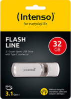 Intenso Flash Line USB-C 3.2 32GB Pendrive - Fehér