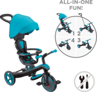 Globber Explorer Trike 4 in 1 Gyermek kerékpár - Türkizkék