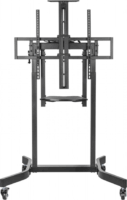 Gembird TVS-100T-01 55"-100" LCD TV / Monitor gurulós padló tartó állvány - Fekete