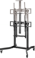 Gembird TVS-100T-01 55"-100" LCD TV / Monitor gurulós padló tartó állvány - Fekete