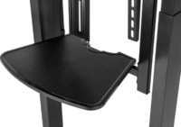 Gembird TVS-100T-01 55"-100" LCD TV / Monitor gurulós padló tartó állvány - Fekete