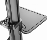 Gembird TVS-70T-02 37"-70" LCD TV / Monitor gurulós padló tartó állvány - Fekete