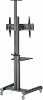 Gembird TVS-70T-02 37"-70" LCD TV / Monitor gurulós padló tartó állvány - Fekete