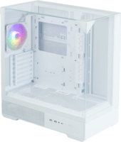 Zalman P40 Prism Midi Torony Számítógépház + 1db 120mm ARGB ventilátor - Fehér