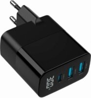 Gembird A-UC-PDQC30LCD 2xUSB-A / USB-C Hálózati Gyorstöltő Adapter 30W - Fekete