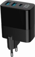 Gembird A-UC-PDQC30LCD 2xUSB-A / USB-C Hálózati Gyorstöltő Adapter 30W - Fekete