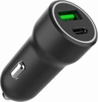 Gembird A2PDQC20 USB-A / USB-C Autós Töltő 20W - Fekete