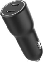 Gembird TA-UC-C2PD40 2xUSB-C Autós Gyorstöltő 40W - Fekete