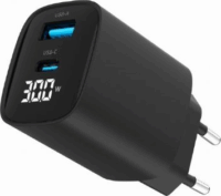 Gembird TA-UC-PDQC30LCD USB-A / USB-C Hálózati Gyorstöltő Adapter 30W - Fekete