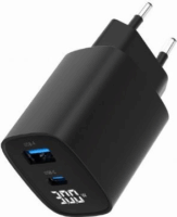 Gembird TA-UC-PDQC30LCD USB-A / USB-C Hálózati Gyorstöltő Adapter 30W - Fekete