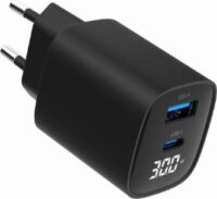 Gembird TA-UC-PDQC30LCD USB-A / USB-C Hálózati Gyorstöltő Adapter 30W - Fekete