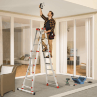 Hailo M80 4x5 lépcsőfokos alumínium állólétra