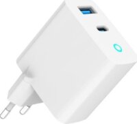 Gembird TA-UC-PDQC65L USB-A / USB-C Hálózati Gyorstöltő Adapter 65W - Fehér