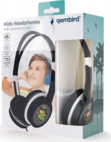 Gembird MHP-JR-BK Vezetékes Gyermek Fejhallgató - Fekete